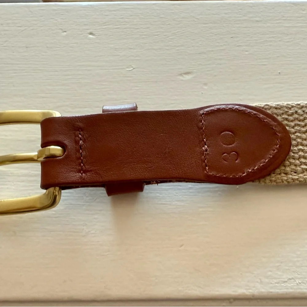 Kids' Crocodile Print Belt with Gold Buckle